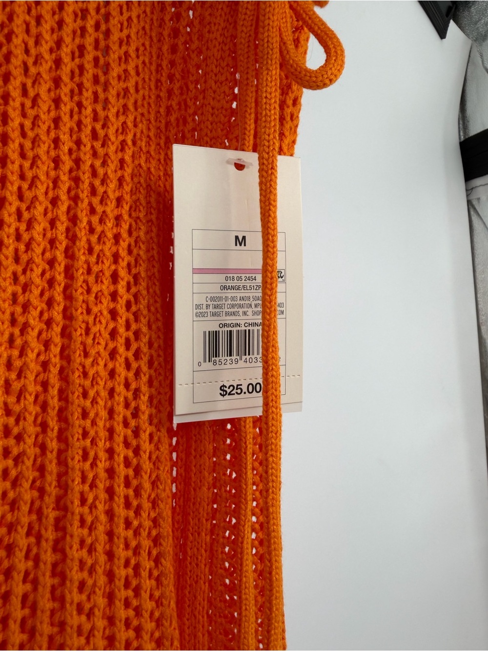 Target Orange Crochet Midi Skirt with Side Tie - Picture 2 of 3